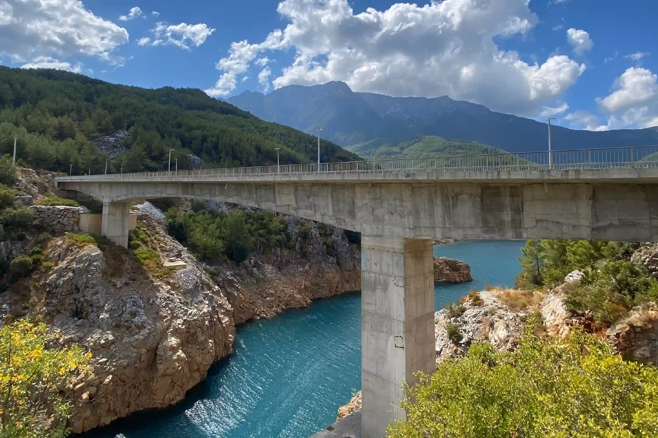 Beautiful viewpoint on the bridge