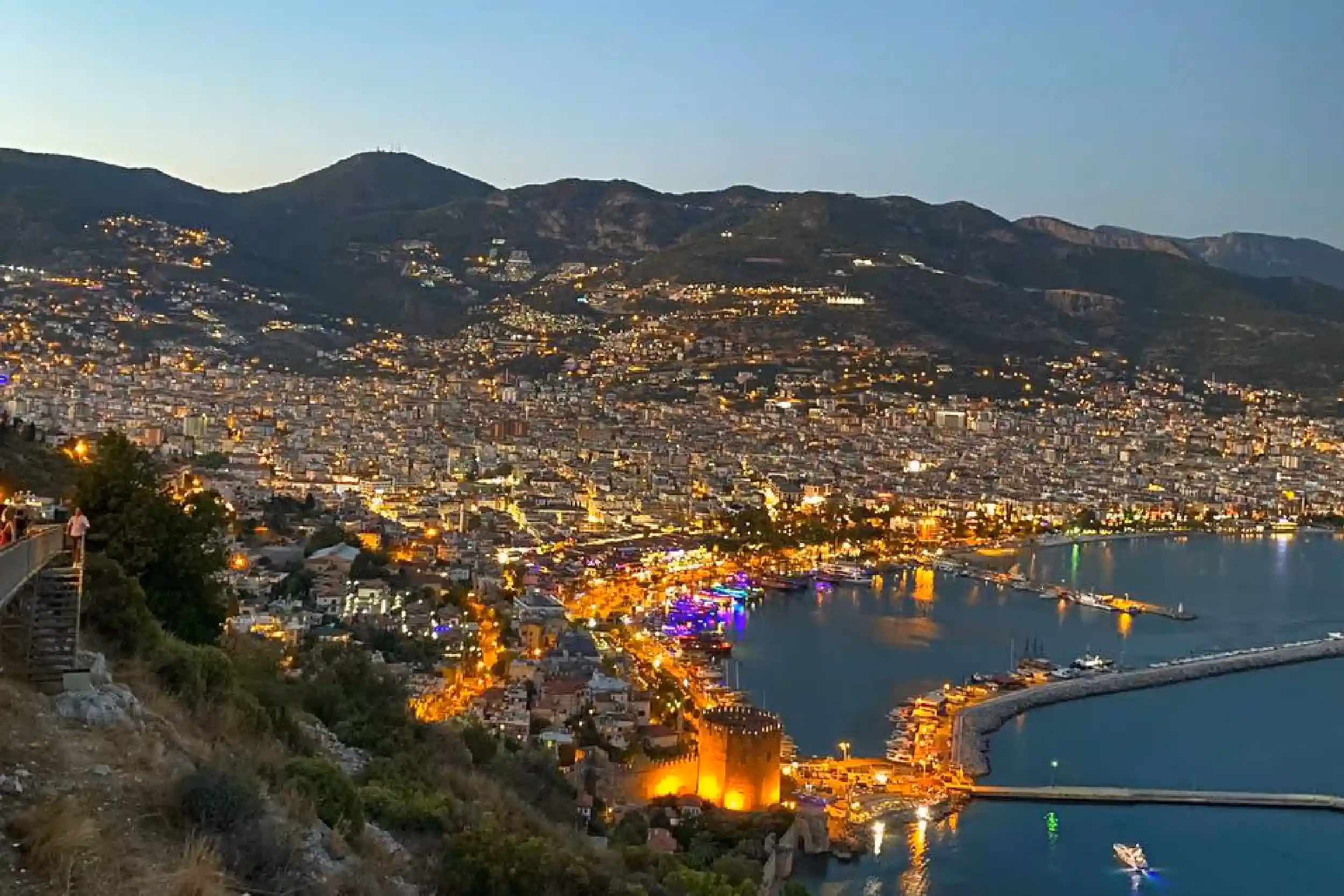 It's a great spot to view Alanya from the top, best visited during sunset for stunning views and