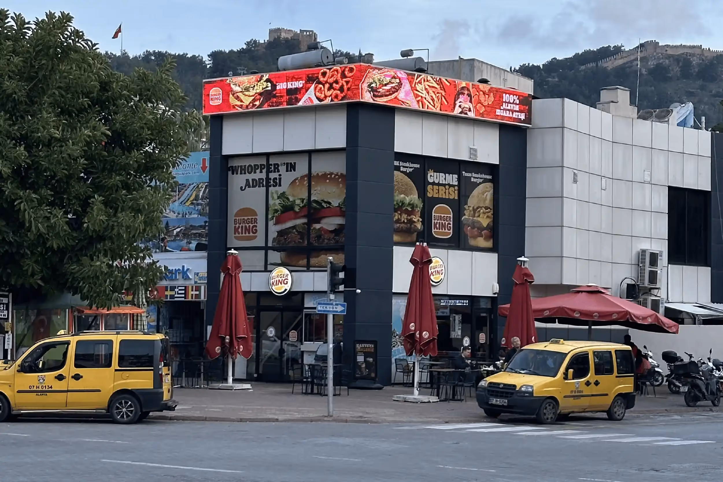 Just Burger King. Sometimes, people want familiar food. During the high tourist season, it can be